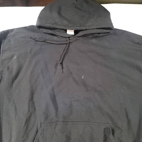 Gildan Casual Pullover Long Sleeve Outdoor Hoodie Mens Size Extra Large XL Black - Picture 1 of 11
